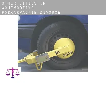 Other cities in Wojewodztwo Podkarpackie  divorce